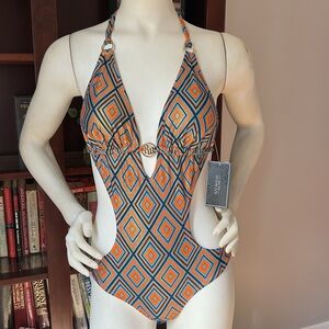 NWT Rocawear Geometric Print Swimsuit